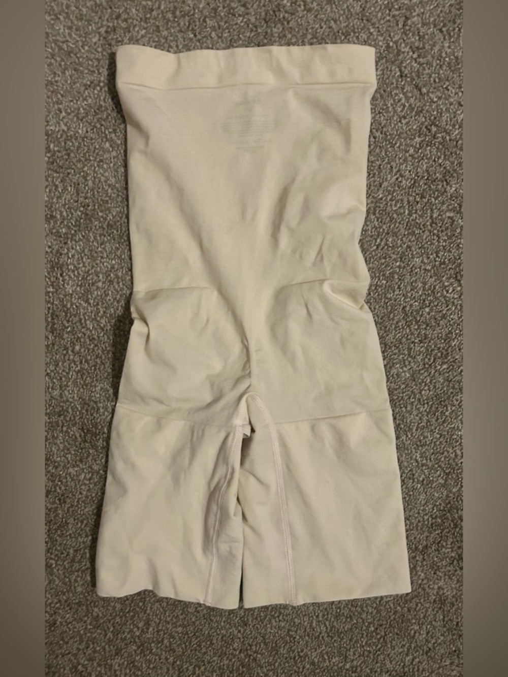 SPANX Women's Seamless Power High Waisted Shortie Slimming Bottoms M Tan Beige